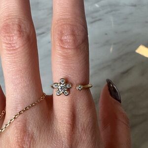 Swarovski Lab Diamond Gold Ring